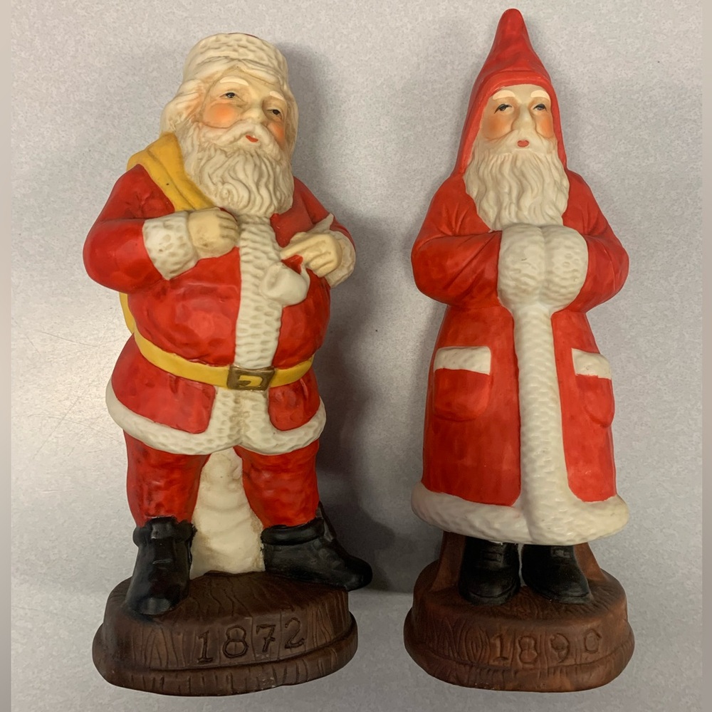 Vintage 1872 , 1890 Ceramic Santa’s